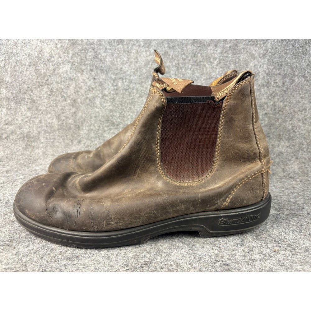 Blundstone Chelsea Boots Mens 11 Brown Leather Pull On Work Boots 500 Series